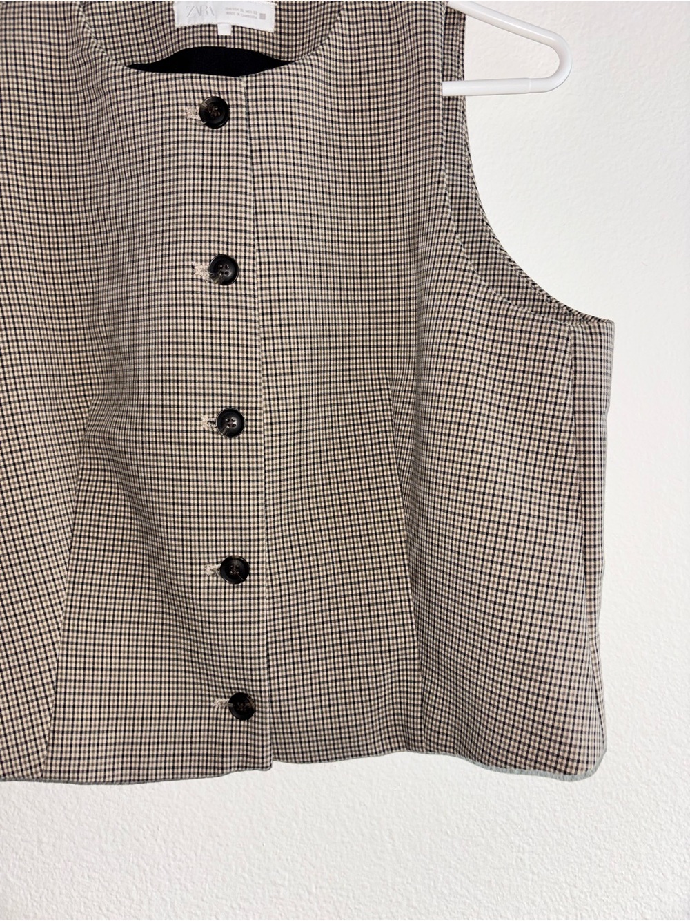 Zara Black Tailored Vest XL - Picture 6 of 7